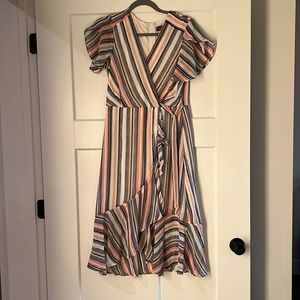 Luxology Ruffle Midi Dress